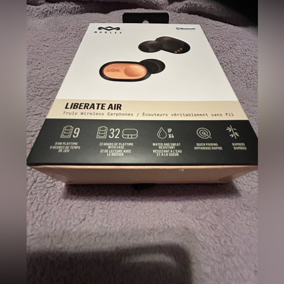 New in box Marley Liberate Air wireless earbuds. Microphone and bluetooth. - Picture 2 of 3